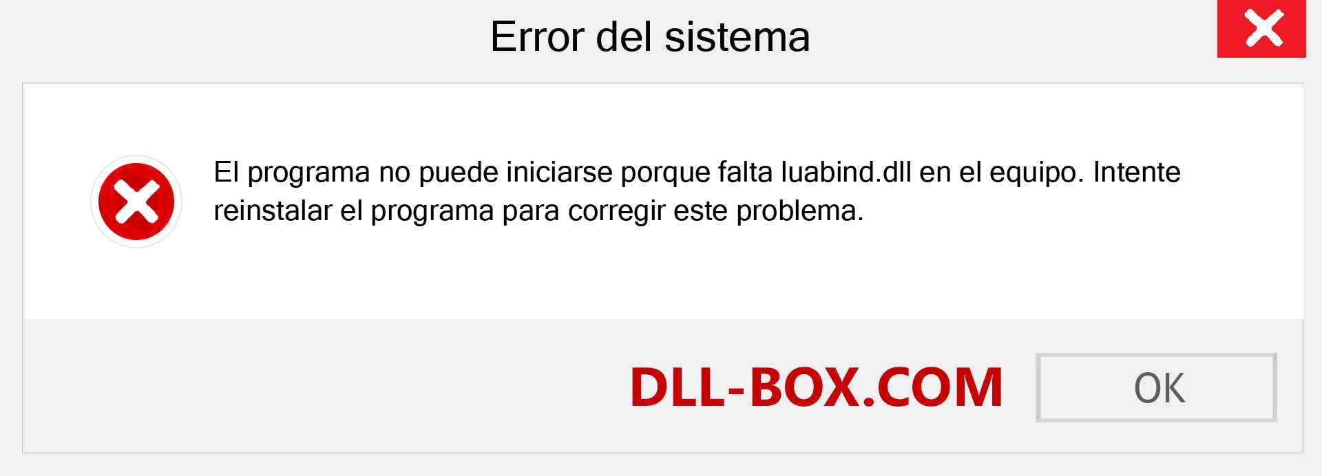 ¿Falta el archivo luabind.dll ?. Descargar para Windows 7, 8, 10 - Corregir luabind dll Missing Error en Windows, fotos, imágenes